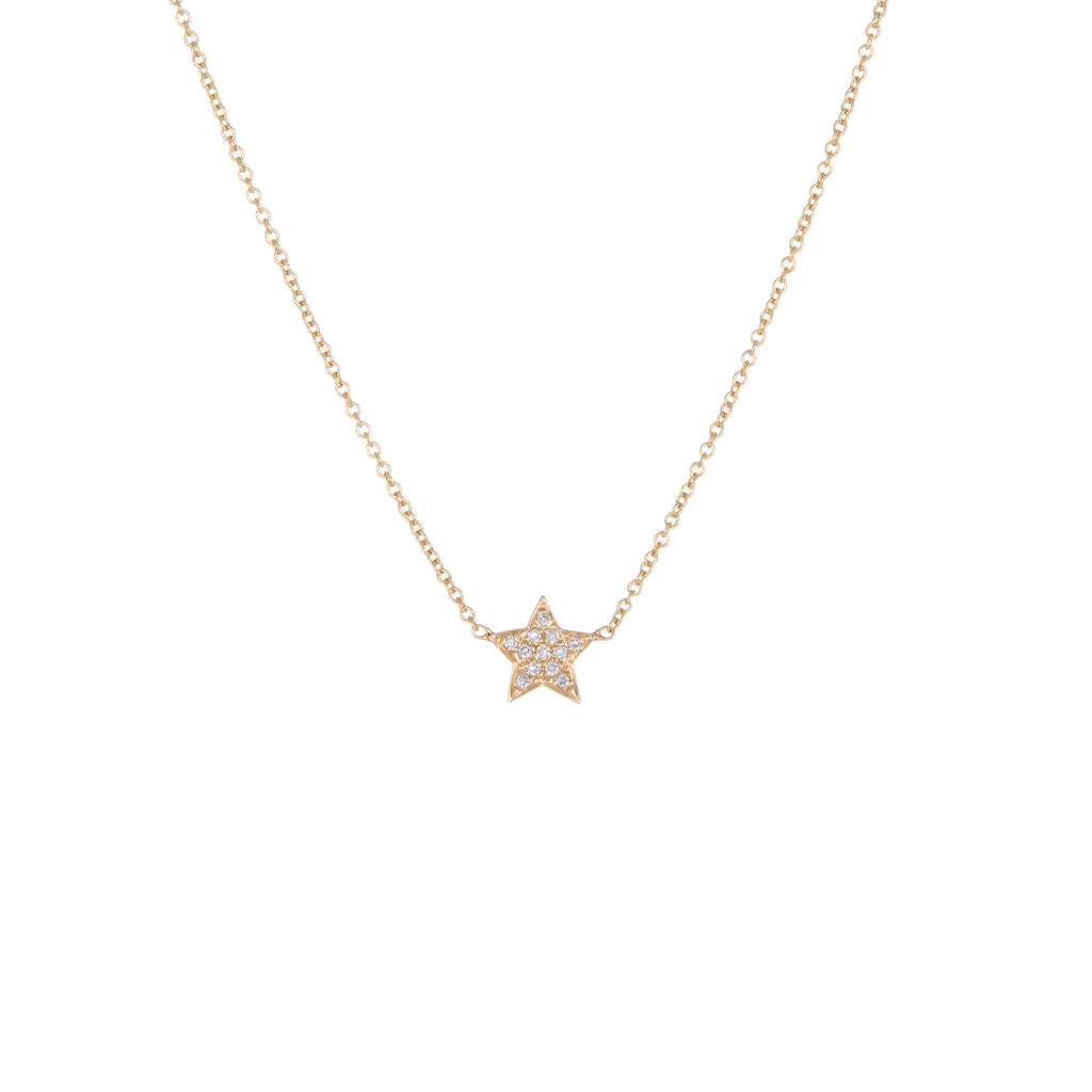 Children's Diamond Star Necklace | Yellow Gold | The Storm Jewelry | Fine Jewelry Made in Los Angeles - committed to empowering female equality, celebrating forever friendships & championing future generations of women.   