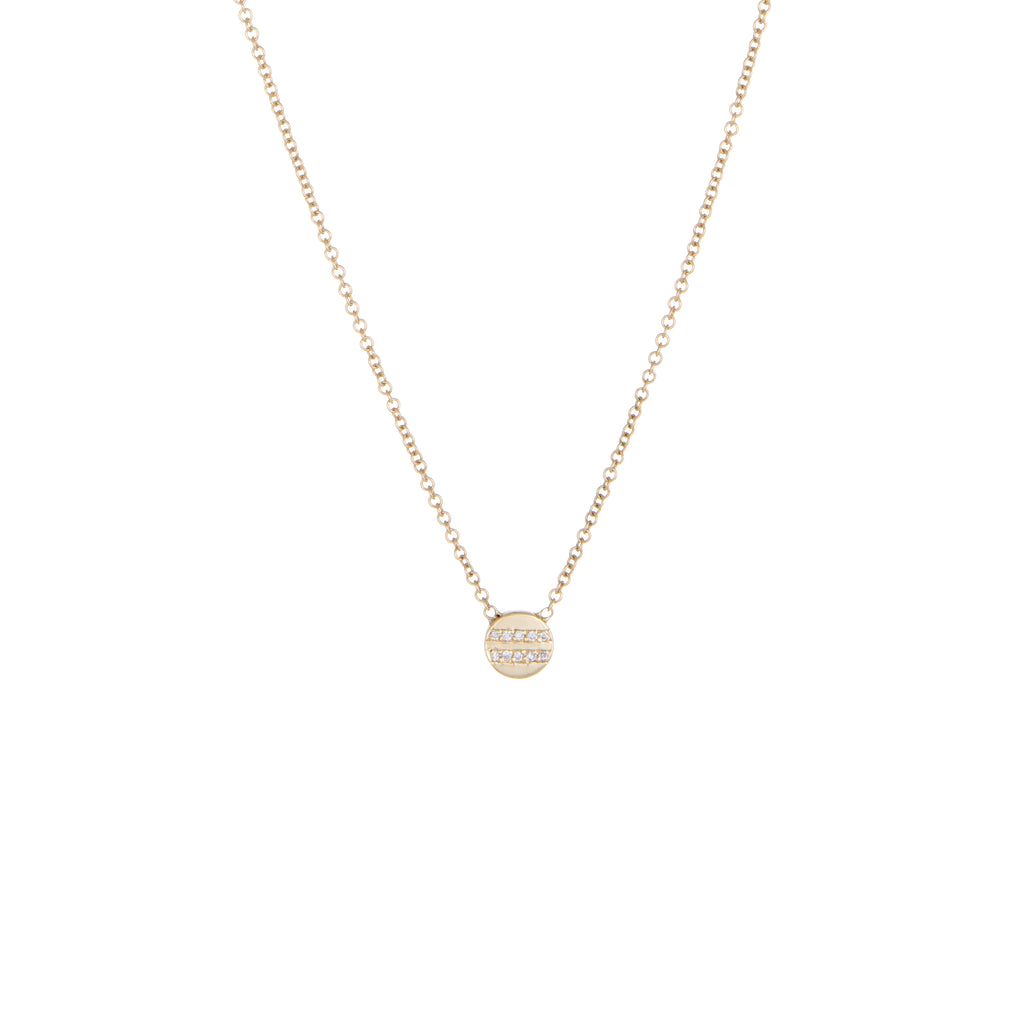 Equality Diamond Charm Necklace | 14k Yellow Gold | The Storm Jewelry | Fine Jewelry Made in Los Angeles - committed to empowering female equality, celebrating forever friendships & championing future generations of women.