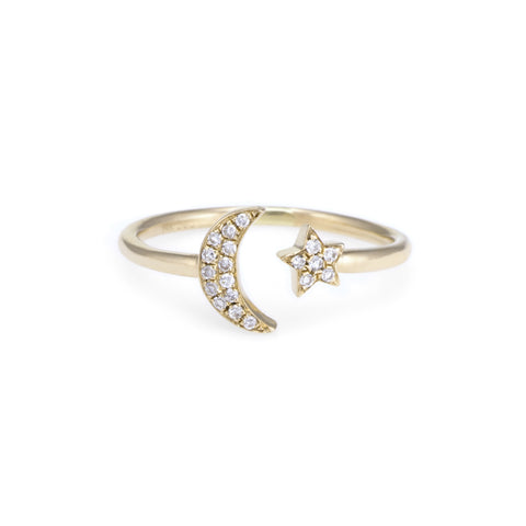 Children's Diamond Midnight Ring | Yellow Gold | The Storm Jewelry | Fine Jewelry Made in Los Angeles - committed to empowering female equality, celebrating forever friendships & championing future generations of women.   